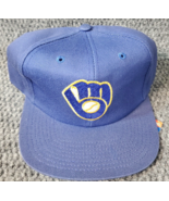 Vintage Milwaukee Brewers SnapBack Hat NWT Twins Enterprise Cap MLB Blue... - $19.07