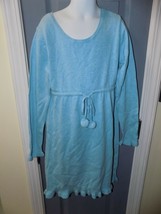 Vineyard Vines Light Blue Ruffled Sweater Dress Size 14 (L) Girl&#39;s EUC - £32.09 GBP