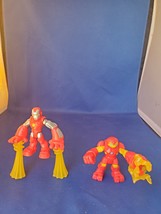 Playskool Heroes Marvel Super Hero Adventures Iron Man Blast off and Hulkbuster  - £14.95 GBP