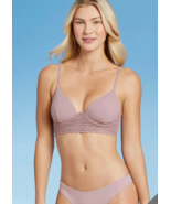 Women&#39;s 2pc Longline Crochet Bikini Top + Cheeky Bottom - Shade &amp; Shore ... - $40.14 CAD