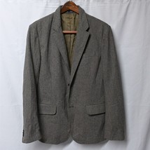 Gap Large Brown Herringbone Blazer Suit Jacket Sport Coat - $34.99