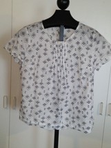 GAP LADIES SS 100% COTTON PULLOVER TOP-L-WORN ONCE-VERY LIGHT/COOL/COMFY... - $4.99