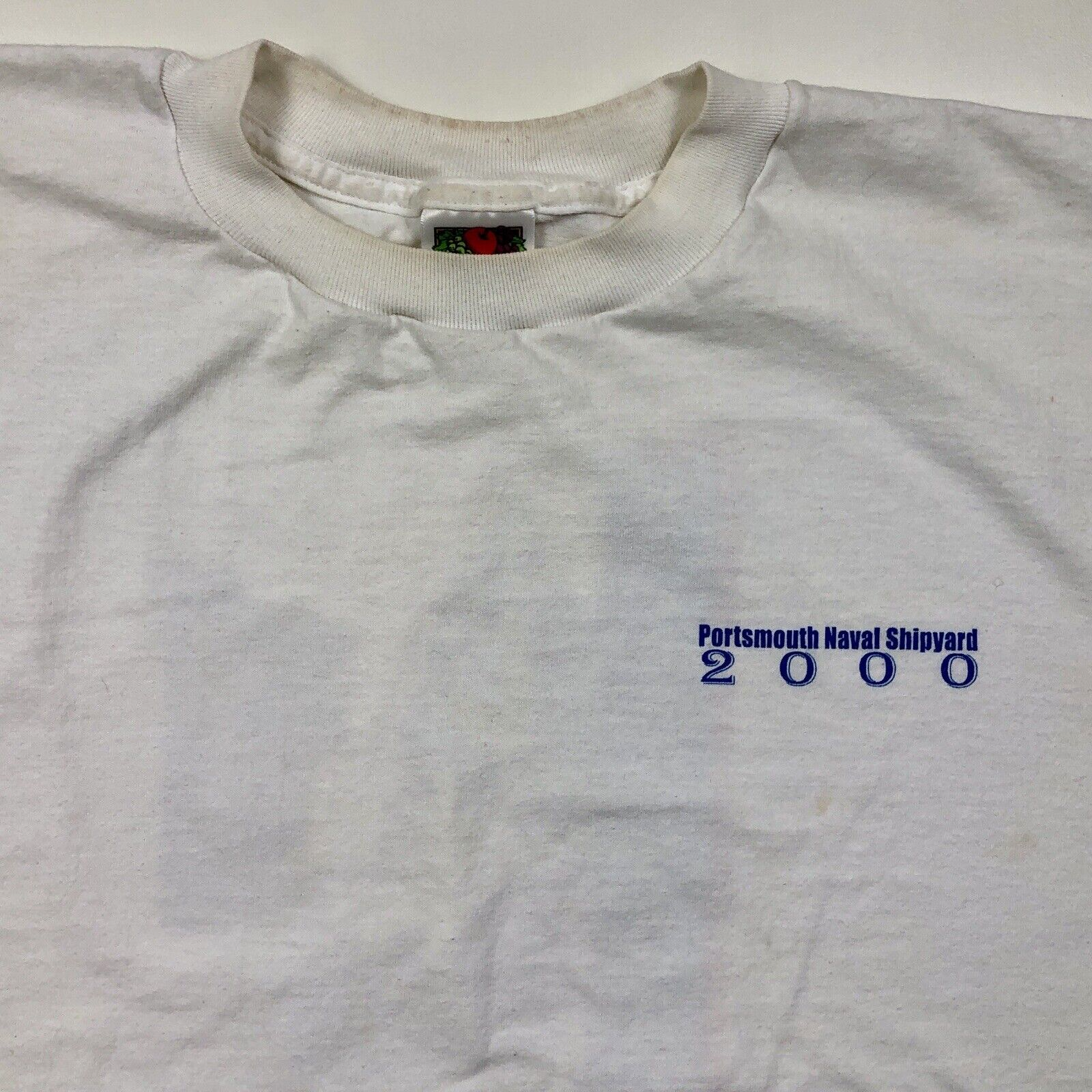 Vintage Portsmouth NH Naval Shipyard 2000 Bicentennial White T Shirt Size XL Item image 5