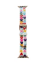 Multicolored Heart On White Watch Band Compatible with Apple fits 38/40 mm - £15.03 GBP