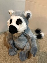 Ganz Webkinz Lemur 9&quot; Plush Gray White Ring Tail Stuffed Animal Toy NO CODE - £8.27 GBP