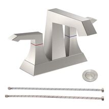Brushed Nickel Bathroom Faucet w/ Drain &amp; Supply - $82.99