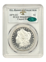 1879-CC $1 PCGS/CAC MS64 Dmpl (Capped Die) Ex: D.L. Hansen - £58,921.20 GBP