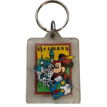 Disney Vintage Keychain : Mickey Mouse Acrylic Germany 1.75" X 1 3/8" - $11.71