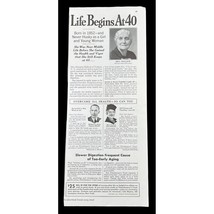 Fleischmann&#39;s Yeast 1938 Vintage Print Ad Life Begins at 40 Digestive Aid - £13.65 GBP