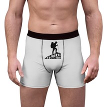 Men&#39;s Boxer Briefs (AOP) | Black and White &quot;I&#39;d Hike That&quot; Silhouette Mountain H - £28.39 GBP