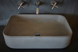 Bathroom Sink I Gray | Concrete Sink | Round Sink | Bathroom Vessel Sink... - $503.00+