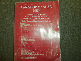 1989 LINCOLN TOWN CAR FORD CROWN VICTORIA Service Shop Repair Manual OEM 89 - £93.86 GBP