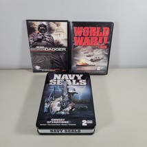 Military DVD Lot World War II in Color Broken Dagger Navy Seals DVD Tin - $15.95