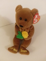 Ty Beanie Babies Bandage Get Well Soon Bear Pink 8&quot; Tall Retired Mint Wi... - $19.99