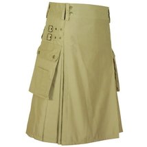 Khaki Utility Kilt for Men - $651.32 MXN