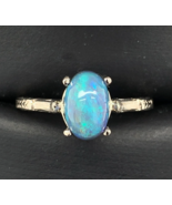 14k White Gold 2.10 Carat Australian Genuine Natural Black Opal 6.75 (#J... - $2,628.78 CAD 14k White Gold 2.10 Carat Australian Genuine Natural Black Opal 6.75 (#J... - $2,628.78 CAD