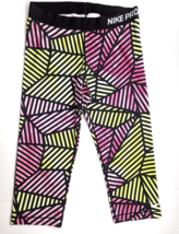 Nike Pro Dri-FIT Cropped Leggings Pants Women&#39;s size XL Web Fade - £11.01 GBP