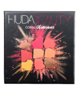 Huda Beauty Eyeshadow Palette CORAL OBSESSIONS 9 Shades Matte Shimmer Metallic - $385.07 MXN