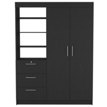 59" Black Three Drawer Dresser - $20,970.32 MXN