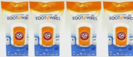 ( Lot 4 ) Arm &amp; Hammer Foot Wipes 30-Wipes/pk Fresh Scent NEW IN SEALED ... - £23.35 GBP