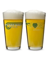 Wicked Weed Dr. Dank Beer Pint Glass - Set of 2 - £22.11 GBP