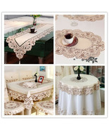 Flowers Embroidered Table Runner Table Cover Polyester Mats Wedding Part... - $6.99+