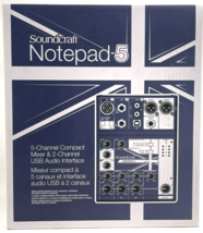 Soundcraft - SCR-5085980US-01 - Notepad-5 Small Format Analog Mixer - £126.75 GBP