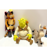 Nanco DreamWorks Shrek 2 Shrek , Donkey and Puss Boots Plush Stuffed Animal - €56,11 EUR