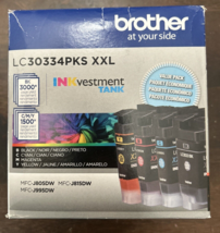 Brother LC30334PKS XXL 4-Pack Cyan Yellow Magenta Black Ink Cartridges 0... - £63.51 GBP