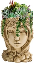 Goddess Face Planters Pots Head Flower Pot - £31.96 GBP