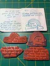Make Every Day A Rainbow Unmounted Rubber Stamp Set #36a - $11.40