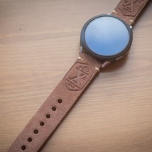 Samsung Watch 4 5 Pro Italian Suede Leather Watch Strap 20mm Flottiglia Brown - £22.96 GBP