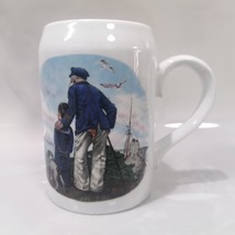 Norman Rockwell Mug Looking Out to Sea Israel Naaman Collectible - £21.72 GBP