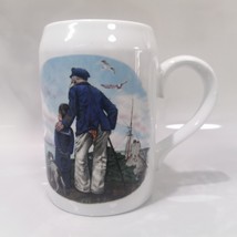 Norman Rockwell Mug Looking Out to Sea Israel Naaman Collectible - $526.31 MXN