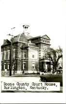 RPPC Boone County Court House Burlington KY Street View w Cars Q21 - £23.64 GBP