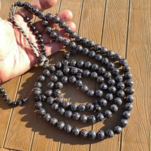 sofi muslim 13.5 mm 100 beads Black Coral Prayer beads Yusr yemen coral 200gram - £1,107.90 GBP