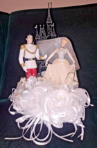 Prince Princess Wedding cake topper Disney Castle Cinderella.   - $168.29