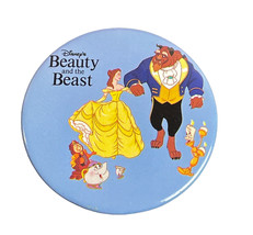 Vitntage Disney Beauty and the Beast  3"  Pinback Button - $6.99