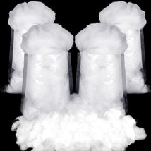 Christmas Fake Snow Decor Artificial Snow Fluffy Fiber Stuffing Snow Covering Fa - £23.59 GBP