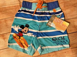 Disney Store Mickey Mouse boys swim trunks swim suit Sz 3 New - £9.59 GBP