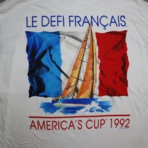 Vintage DS 1992 Americas Cup LE DEFI France XL Adult Mens Tee T Shirt Gr... - £31.56 GBP