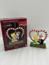 1999 Vintage Carlton Cards Heirloom Ornament BLONDIE &amp; Dagwood “Smooch” - $8.59
