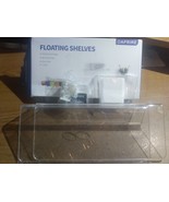 9.5&quot; Floating Wall Shelves Set of 2 Acrylic Small Shelf, Clear - £3.96 GBP