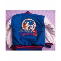 Sonic The Hedgehog Letterman Varsity Bomber Jacket - Halloween Cosplay Costume - £78.17 GBP