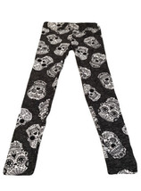 NEW Way to Celebrate Halloween Black and White SUGAR SKULLS Leggings Womens 2XL - £8.86 GBP