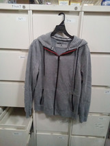 AEROPOSTALE MEN&#39;S GRAY ZIP UP HOODED JACKET SIZE M 375 JJ - $27.99