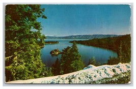 View of Emerald Bay Lake Tahoe California CA UNP Chrome Postcard Z2 - $3.91