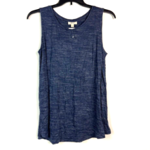 Style &amp; Co Womens L Timeless Navy Burnout T Shirt Tank Top NWT BP53 - $19.59