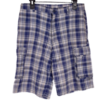 725 Originals Mens Plaid Cargo Shorts Size 32 - $14.19