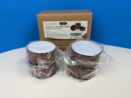 Ezprotekt Bed Furniture Risers Heavy Duty 1.2 x 2.2 inch Round Set of 4pc Brown - $23.51